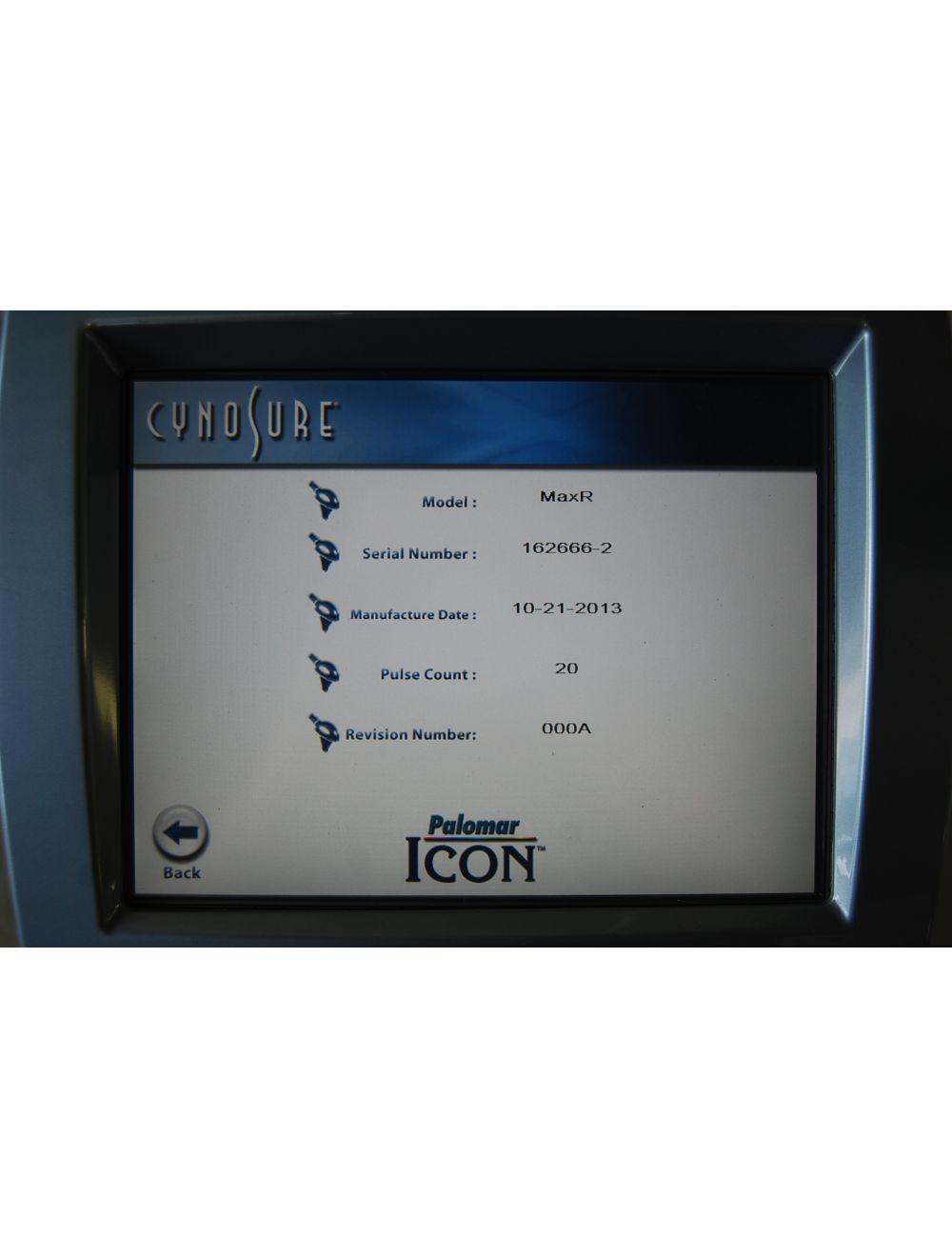 2013 Palomar Cynosure MaxR Handpiece Max R Icon Hand Piece Low Shots image 4