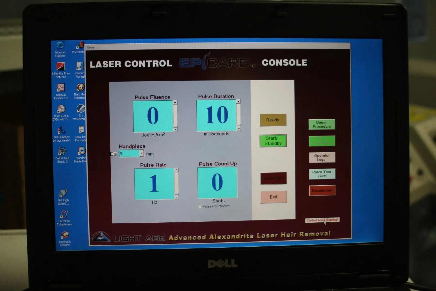2006 Light Age EpiCare LP Alexandrite 755nm Laser Hair Removal System 501-LP Sol International Medical