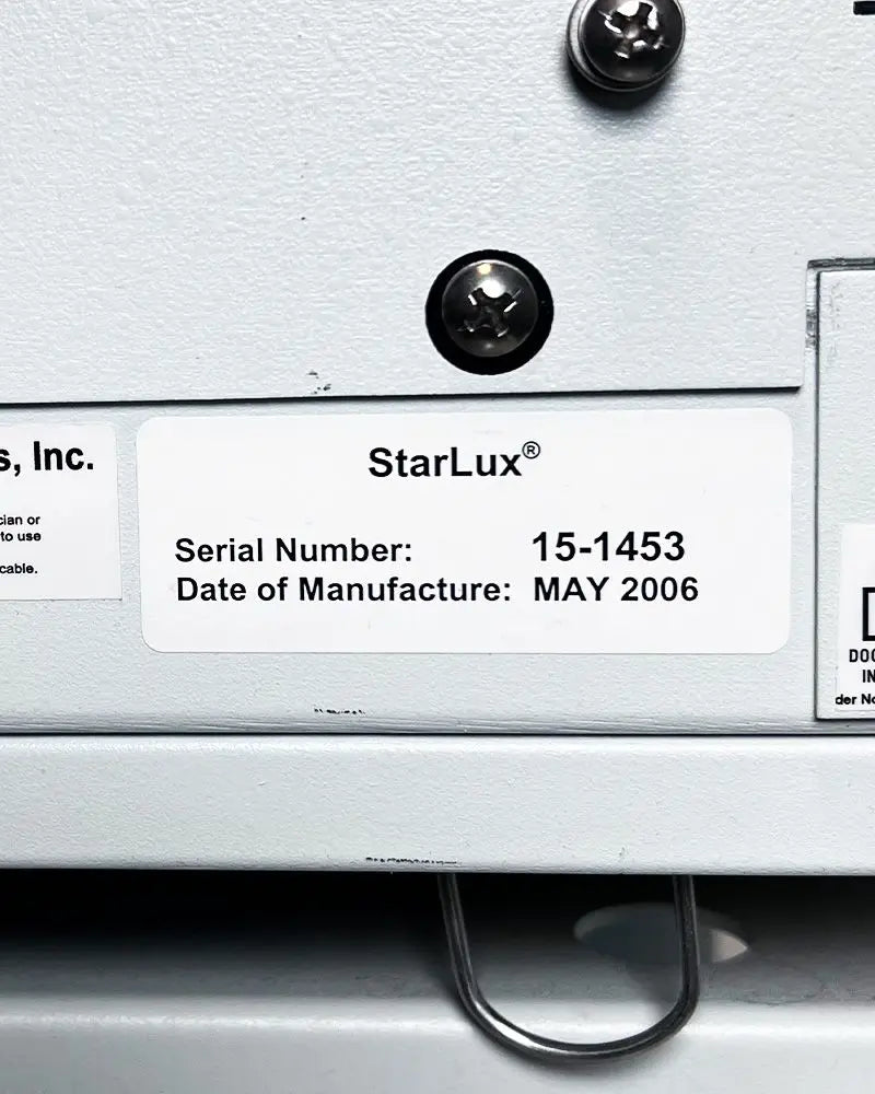 2006 Palomar StarLux 300 IPL Aesthetic Skin Resurfacing System LuxY LuxG Palomar