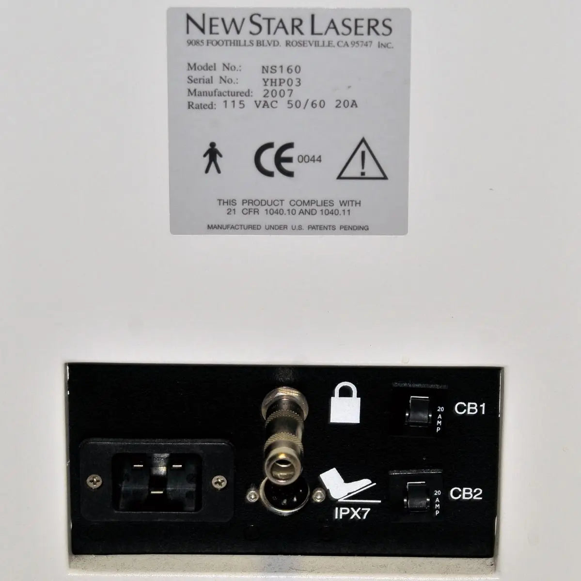 2007 New Star NS160 CoolLipo Laser Nd YAG 1320 nm Dermatology Ablation NewStar Sol International Medical