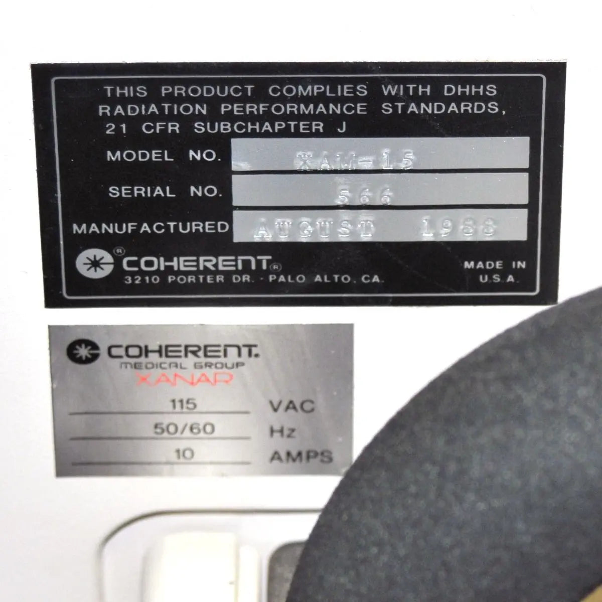 Coherent Medical XANAR Ambulase CO2 Surgical Laser HeNe Helium Neon XAM-15/20 Sol International Medical