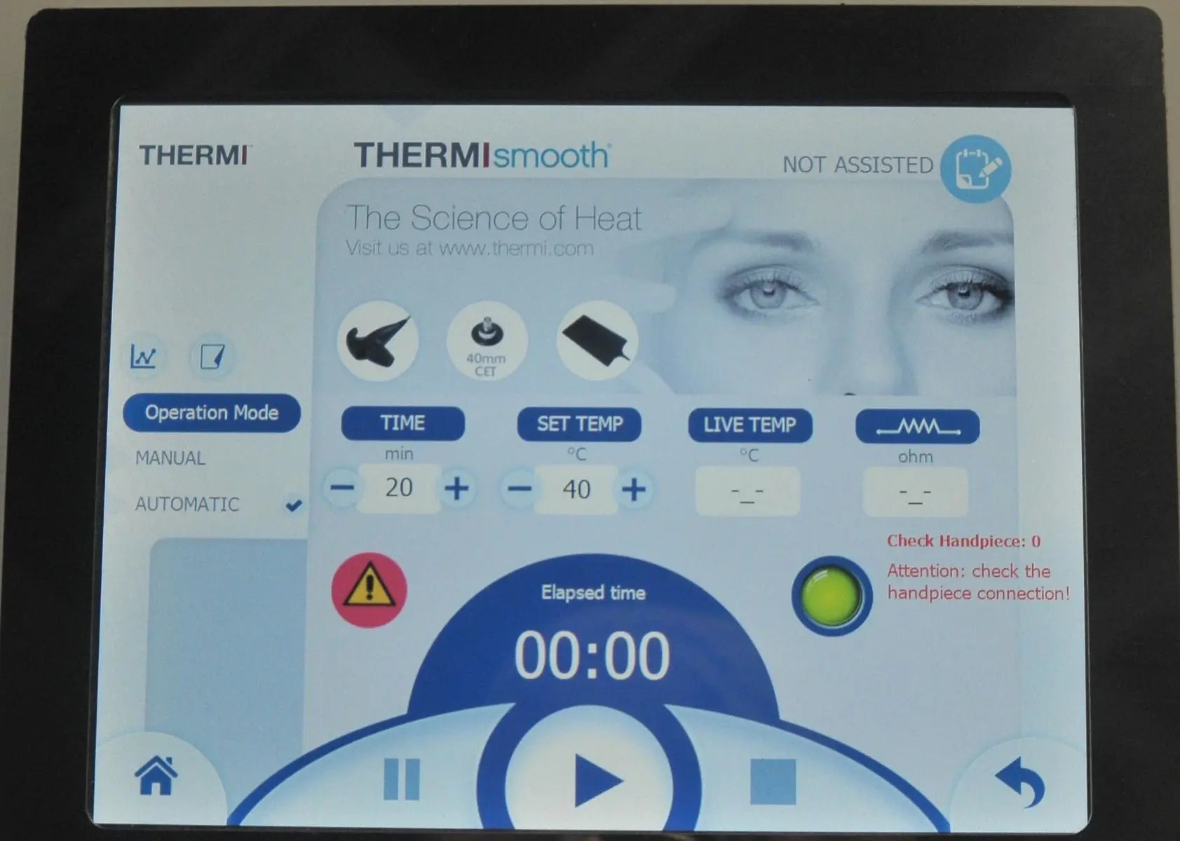 2017 ThermiAesthetics Thermi250 RF Cellulite Reduction Skin Tightening Face Body Sol International Medical