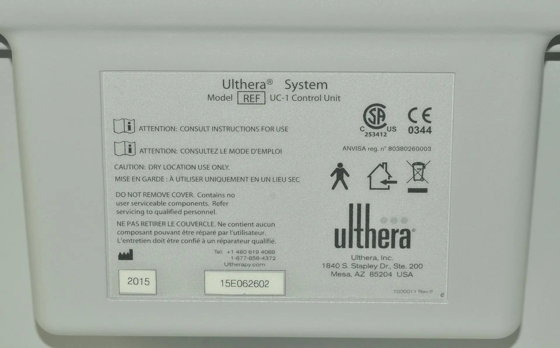 2015 Ulthera Ultherapy DeepSEE Ultrasound Skin Tightening Contouring System Sol International Medical
