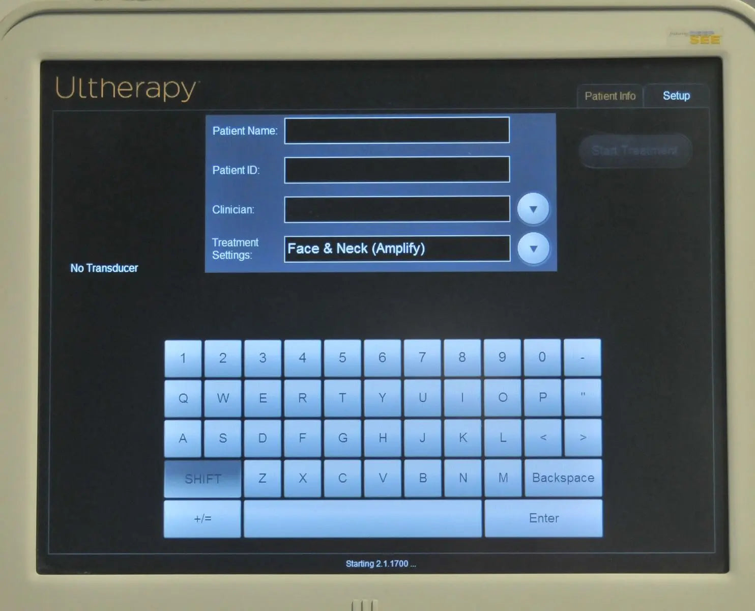 2013 Ulthera Ultherapy DEEPsee Ultrasound Skin Tightening Contouring + Handpiece Sol International Medical
