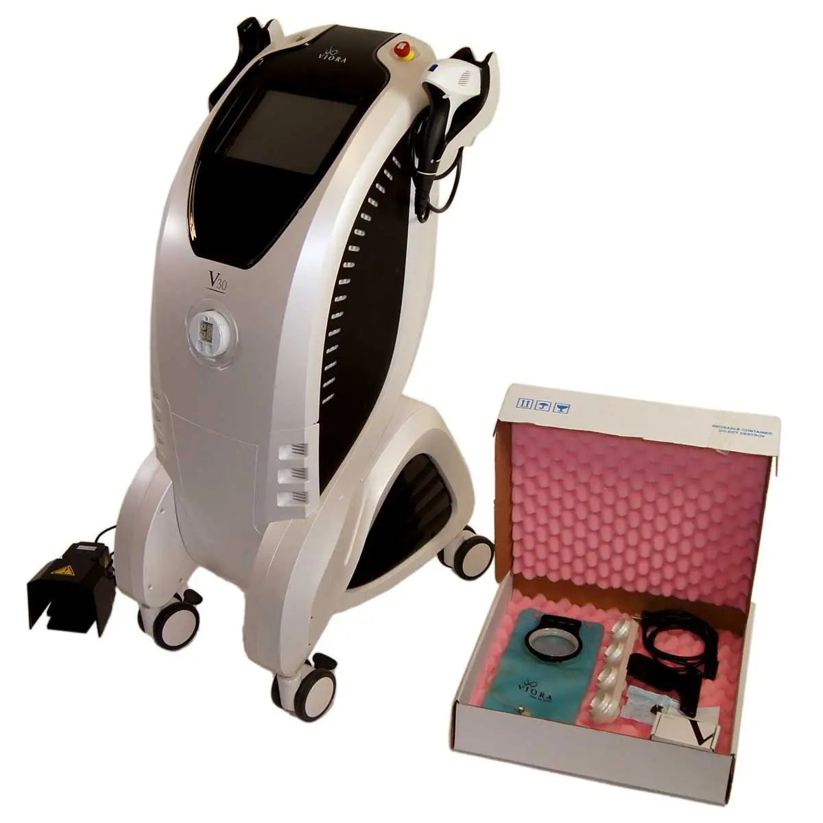 2017 Viora V30 Multi-Application System RF IPL Laser Hair Lesions Acne Cellulite Sol International Medical