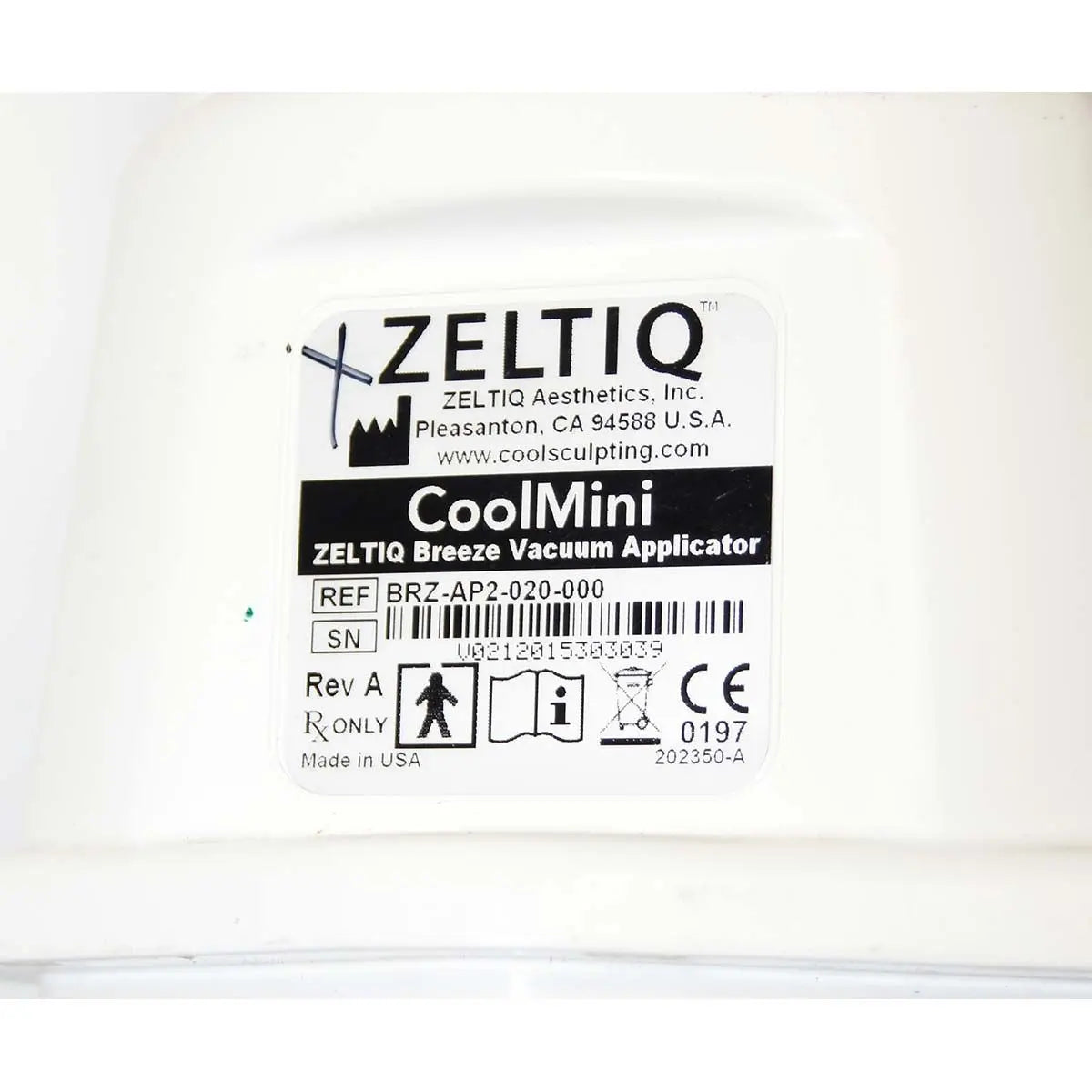 2010 Zeltiq CoolSculpting Body Contouring Fat Reduction System w/ 2 Applicators Zeltiq