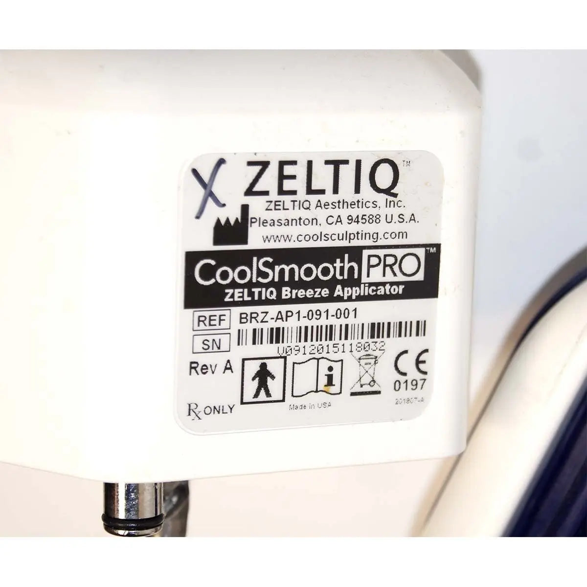2010 Zeltiq CoolSculpting Body Contouring Fat Reduction System w/ 2 Applicators Zeltiq
