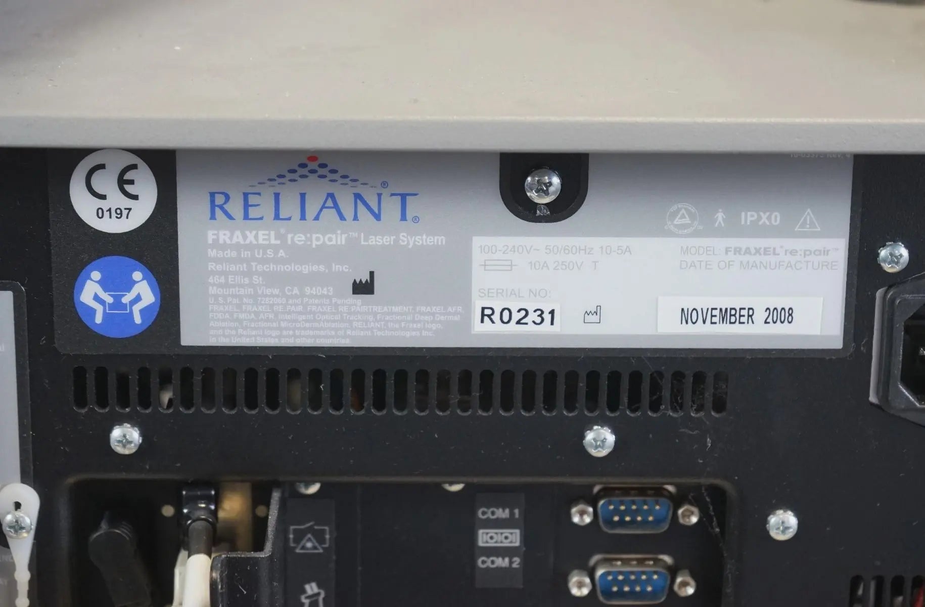 Reliant Fraxel Re:Pair CO2 Fractional Skin Resurfacing Treatment Laser RePair Sol International Medical