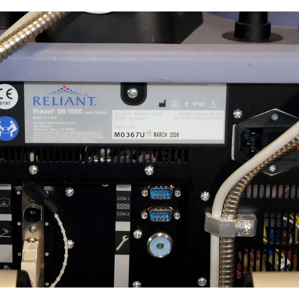 2008 Fraxel SR 1500 Reliant Fractional Laser 1550nm System with Cart Skin Repair Sol International Medical