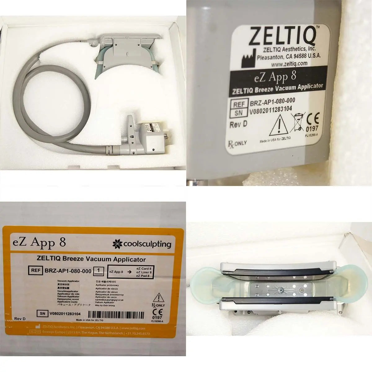 2011 Zeltiq CoolSculpting Body Contouring Fat Reduction System w/ 4 Applicators Zeltiq