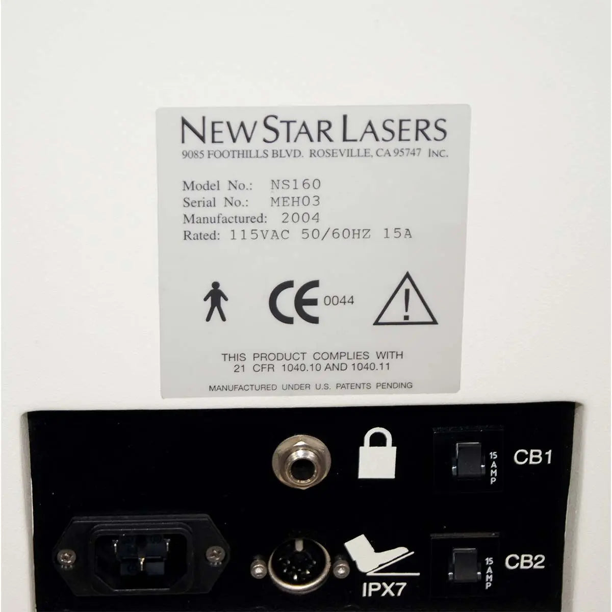 2004 NewStar Laser CoolTouch CTEV NS160 Nd:YAG 1320nm Cosmetic Leg Veins CVI Sol International Medical