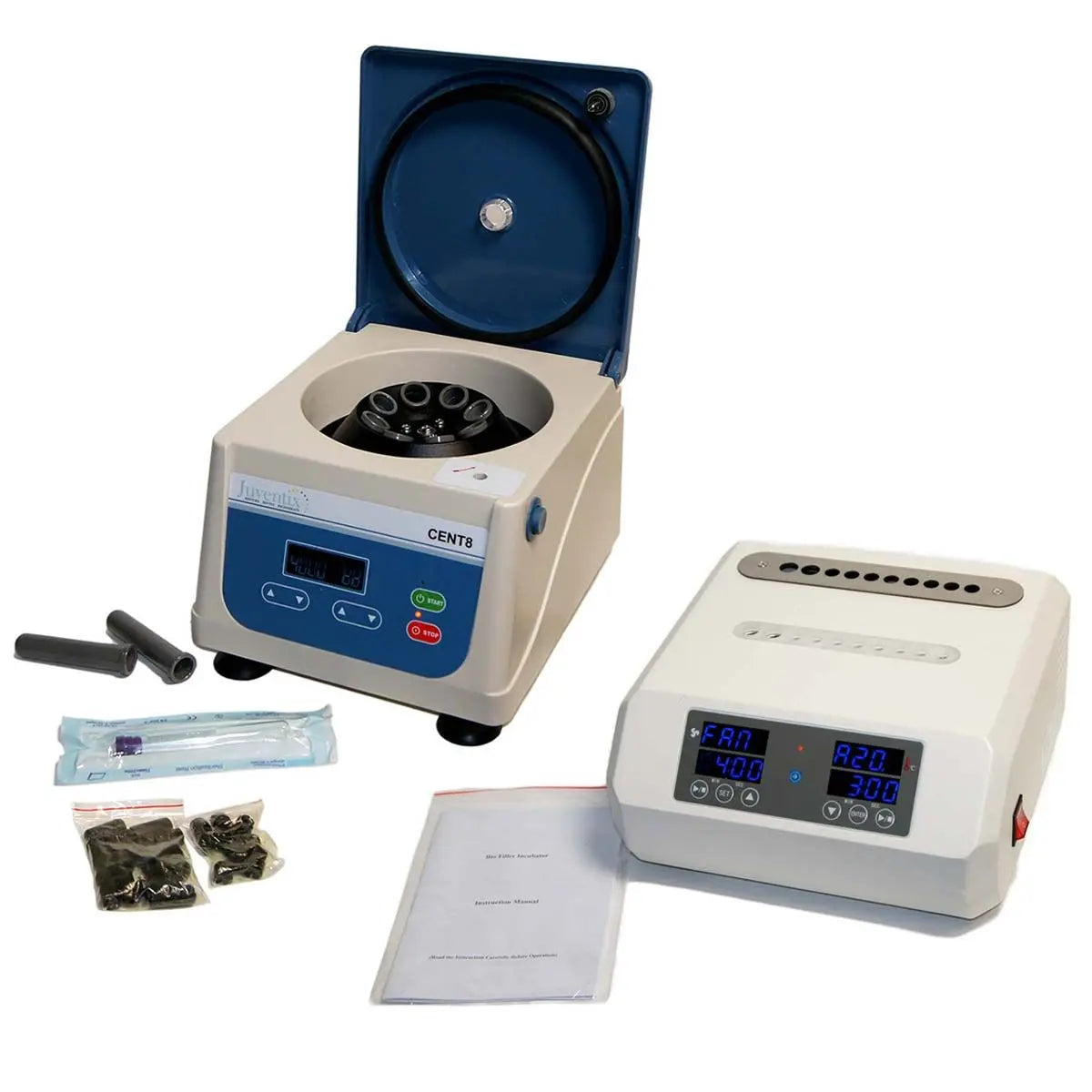 2021 Juventix Plasma Bio-Filler Incubator & VitalitySpin CENT8 Centrifuge Bundle Sol International Medical