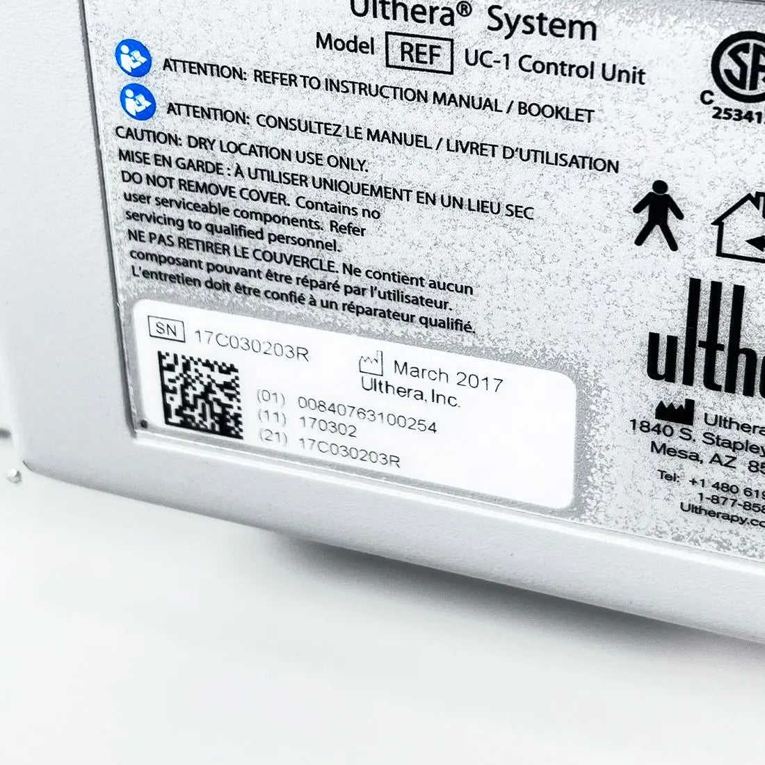 2017 Ulthera Ultherapy DeepSEE UC-1 Ultrasound Facial Contouring Skin Tightening System Sol International Medical