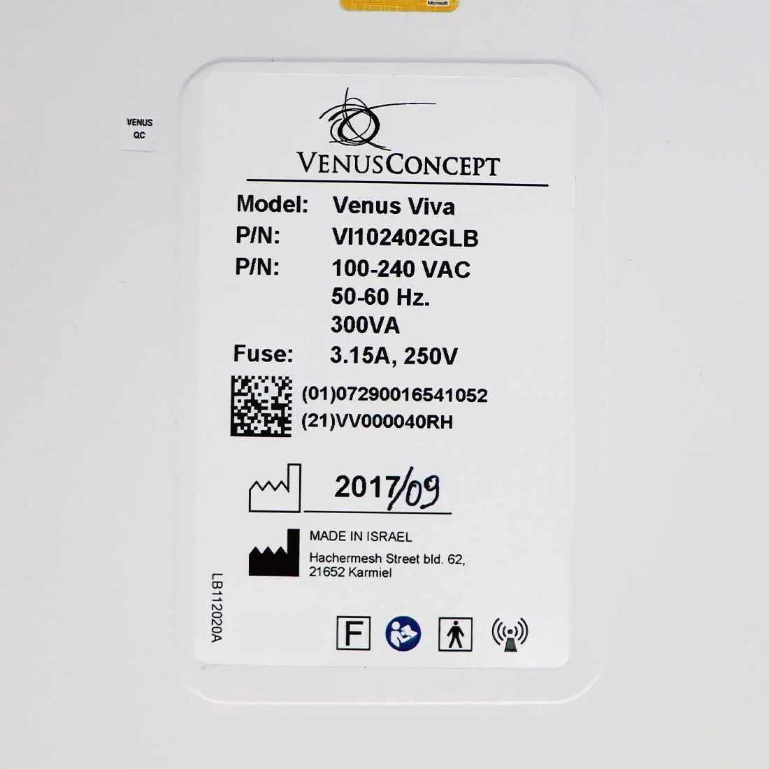 2017 Venus Concepts Viva Fractional RF Skin Resurfacing Scars VenusConcept Venus