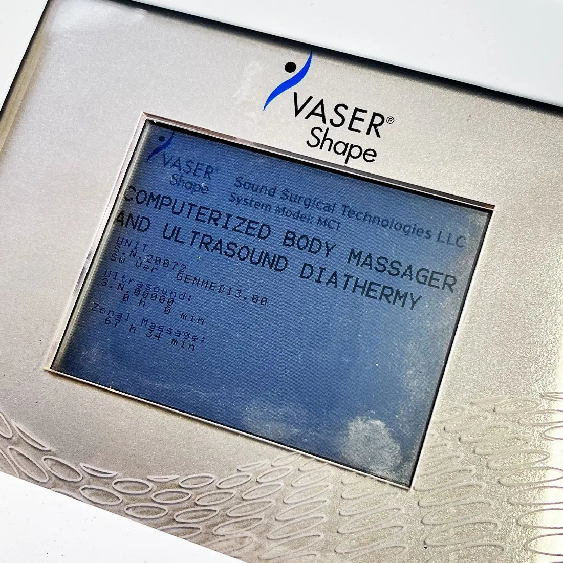 2007 Sound Surgical Vaser Shape MC1 Ultrasound Body Massage Cavitation Diathermy Solta Medical