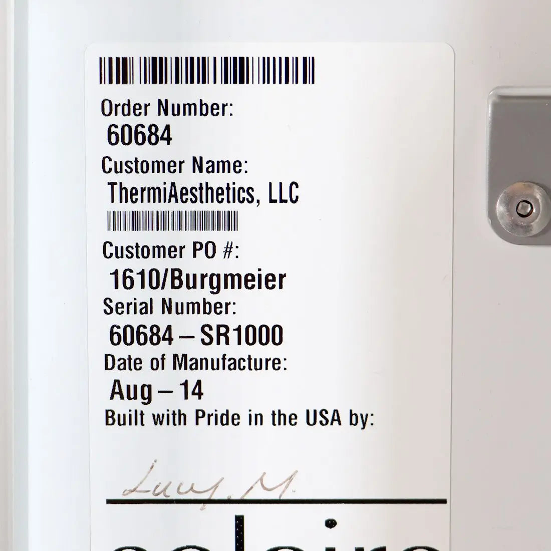 2014 ThermiAesthetics ThermiRF ThermiSmooth Skin Tightening Wrinkles Thermi RF Sol International Medical