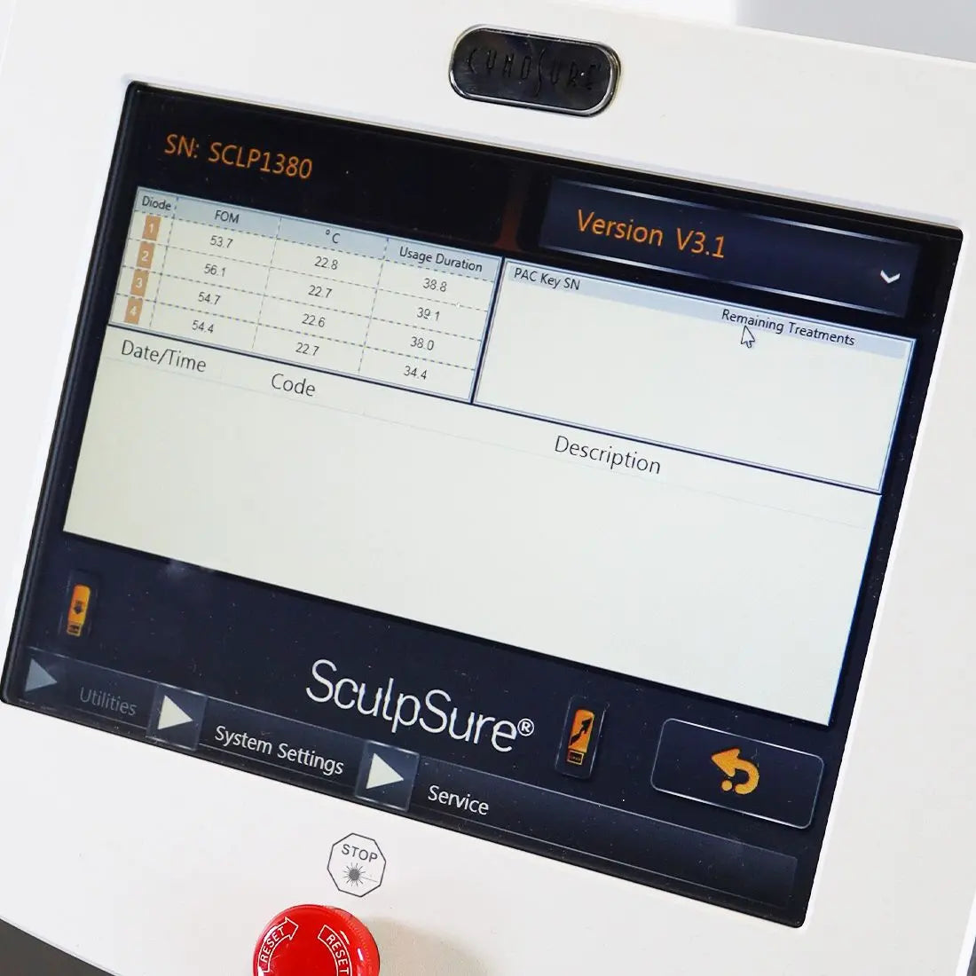 2016 Cynosure SculpSure Diode Laser Non-Invasive Body Sculpting Contour System Cynosure
