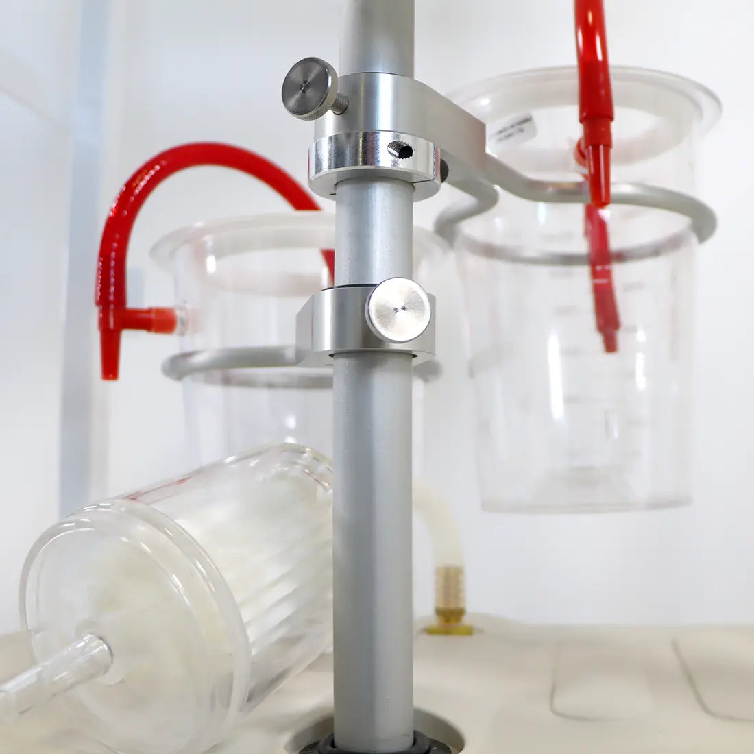 HK Surgical Aspirator Pump AP-III 115V with Valet Cart 42in Tall Vacuum 85-LPM Sol International Medical