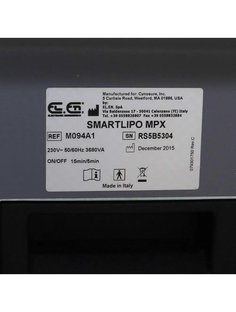 2015 Cynosure Smartlipo MPX 1064nm 1320nm Nd YAG Laser Body Sculpting Non-RFID Palomar