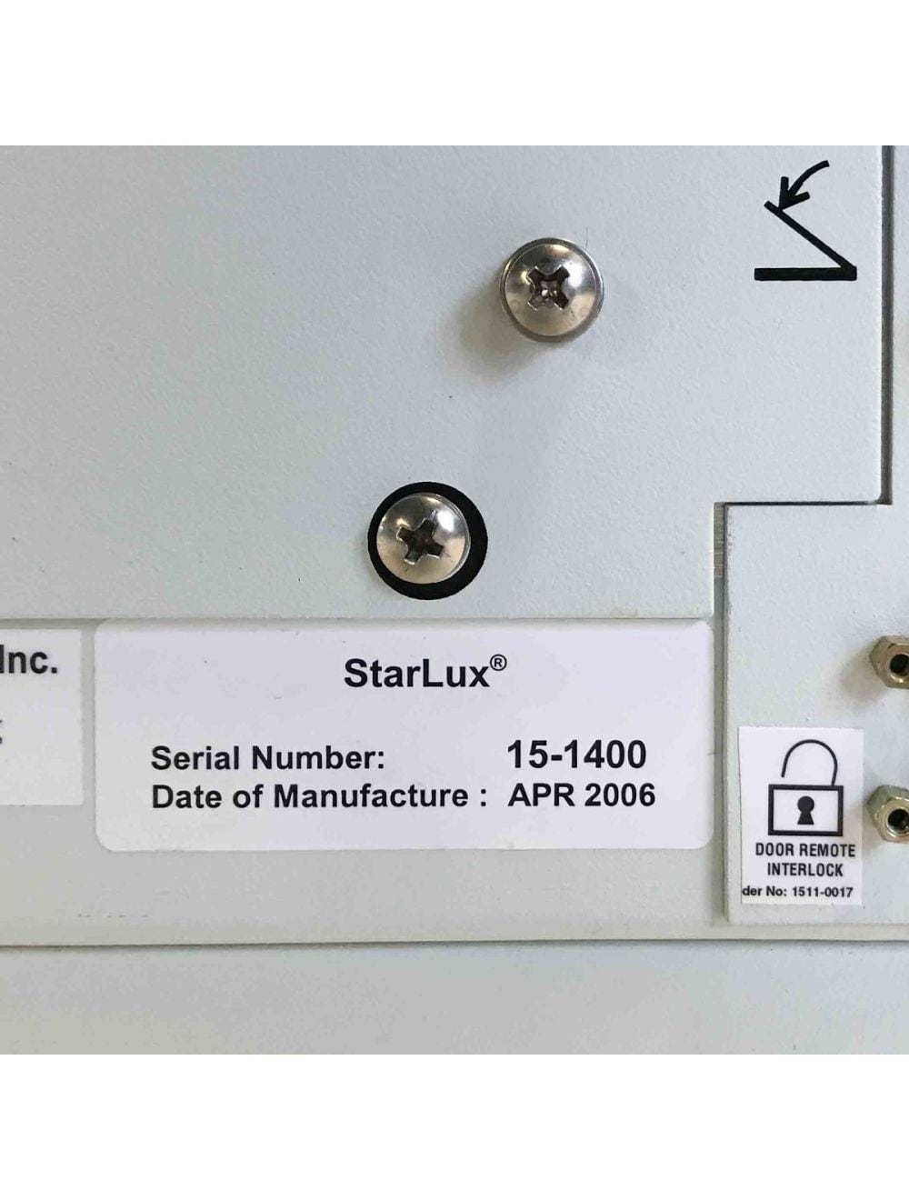 NEW 2006 Cynosure Palomar - StarLux 300 System SER: 15-1400 Palomar