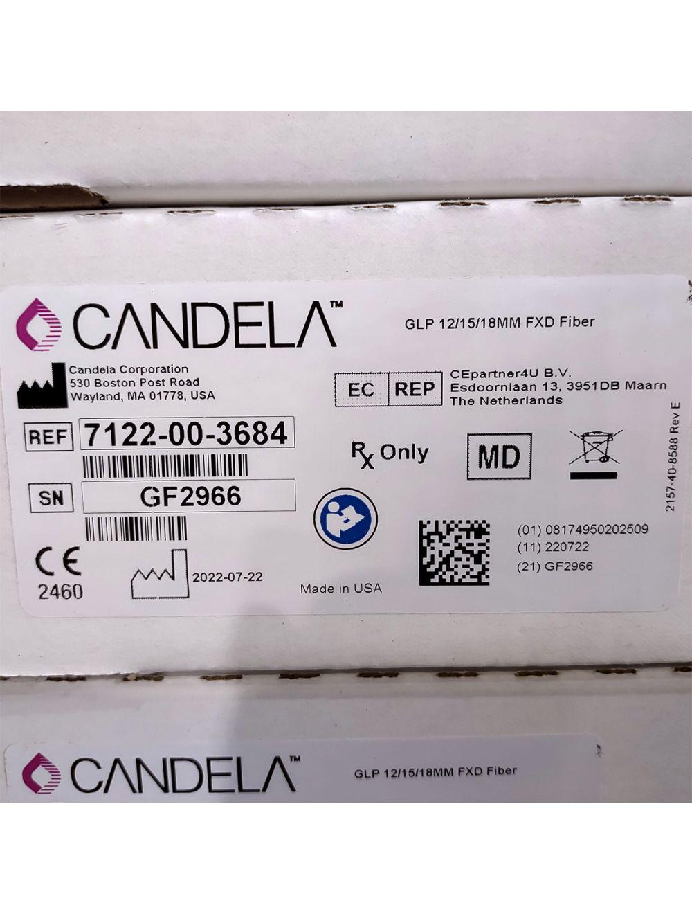 Candela GentleLase Plus Fiber Assembly 12/15/18mm Factory NEW 7122-00-3684 (GF2966) Candela
