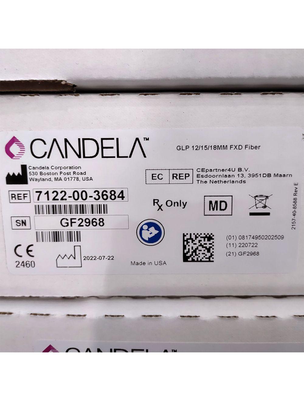 Candela GentleLase Plus Fiber Assembly 12/15/18mm Factory NEW 7122-00-3684 (GF2968) Candela