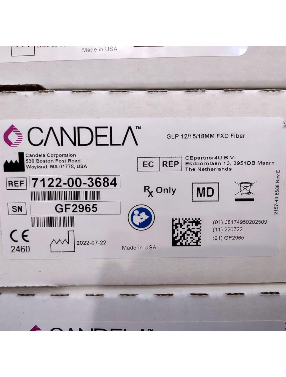 Candela GentleLase Plus Fiber Assembly 12/15/18mm Factory NEW 7122-00-3684 (GF2965) Candela