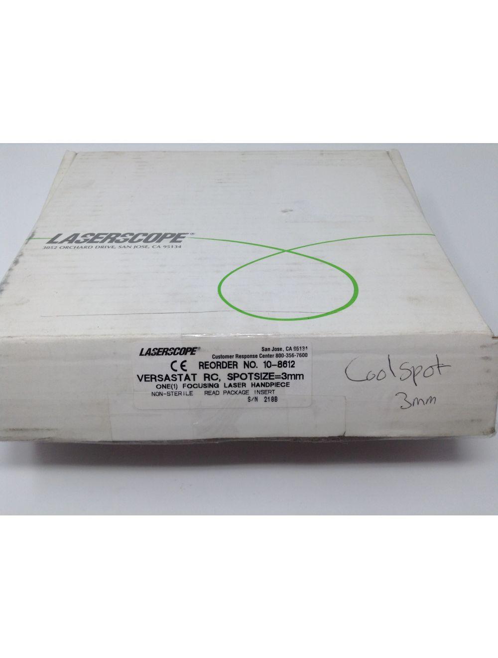 Laserscope VersaStat 3mm Focusing Handpiece Laser Coolspot 10-8612 Optic Sol International Medical