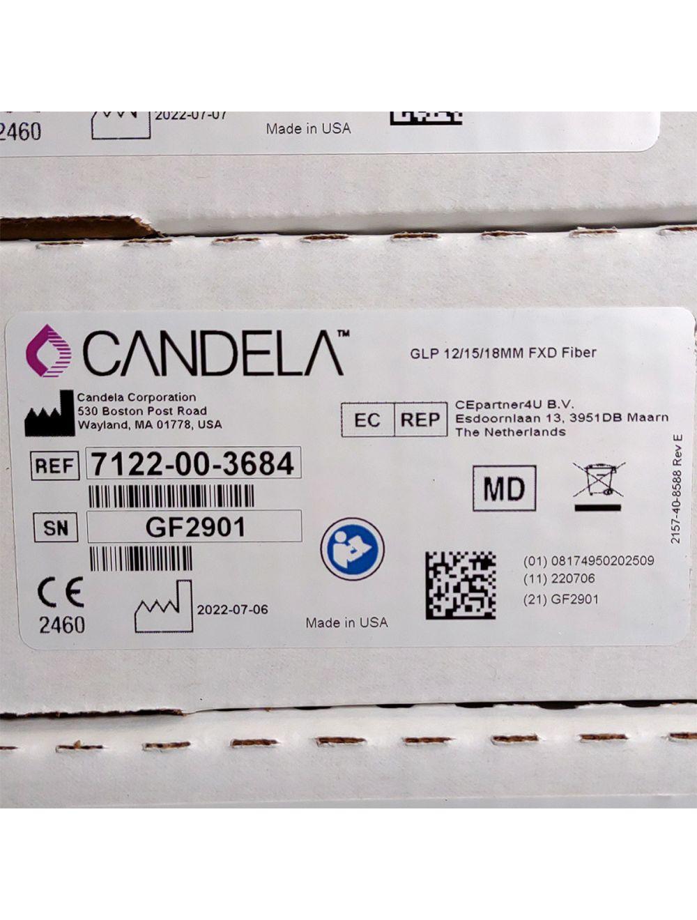 Candela GentleLase Plus Fiber Assembly 12/15/18mm Factory NEW 7122-00-3684 (GF2901) Candela