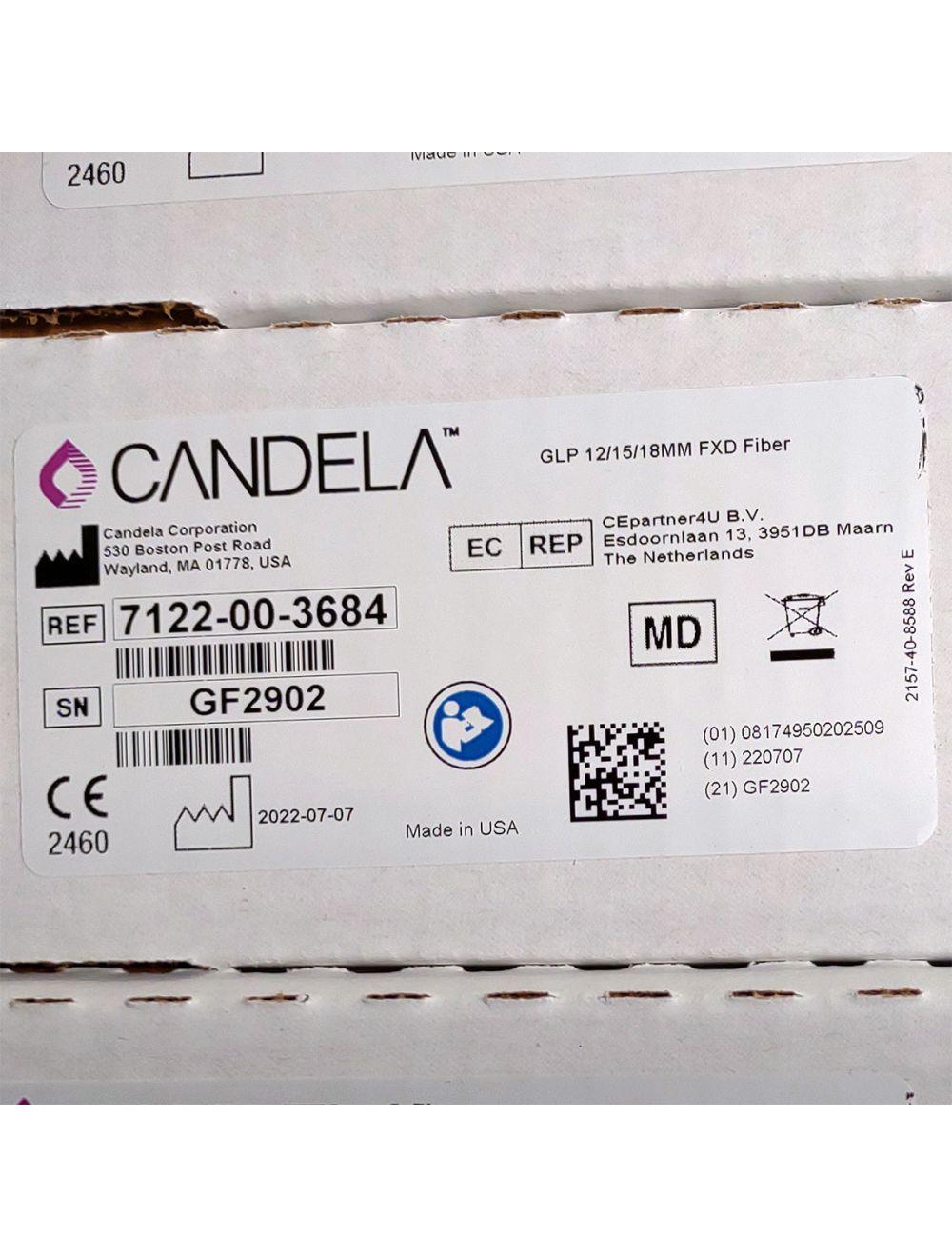 Candela GentleLase Plus Fiber Assembly 12/15/18mm Factory NEW 7122-00-3684 (GF2902) Candela