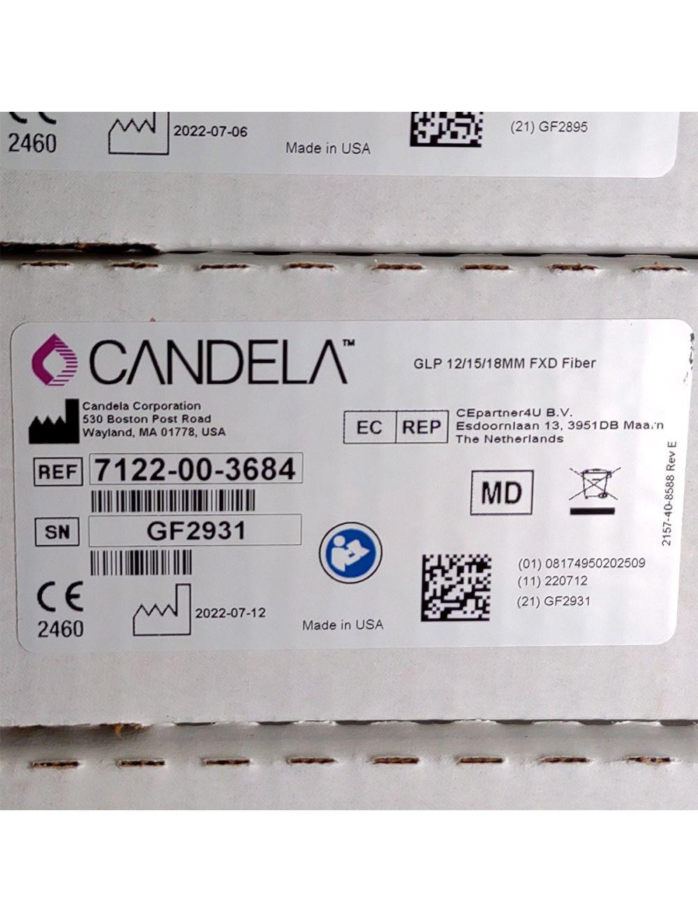 Candela GentleLase Plus Fiber Assembly 12/15/18mm Factory NEW 7122-00-3684 (GF2931) Candela