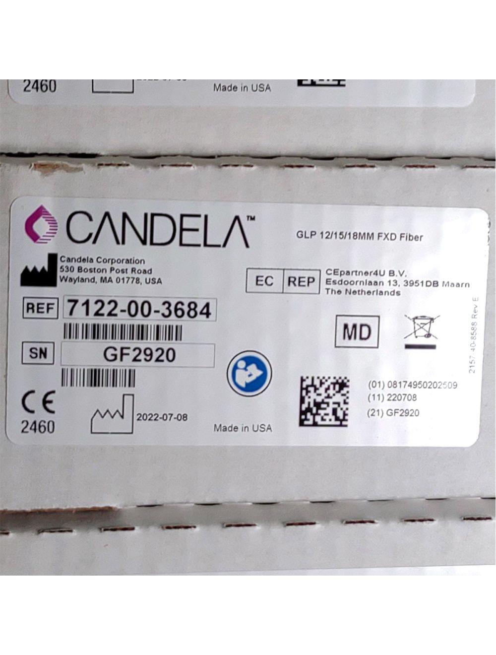 Candela GentleLase Plus Fiber Assembly 12/15/18mm Factory NEW 7122-00-3684 (GF2920) Candela