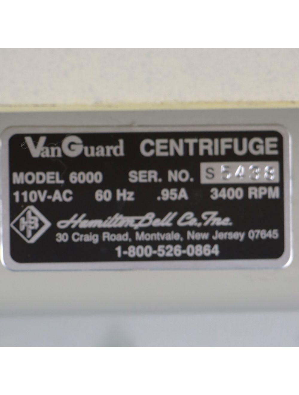 SmithKline Beecham Clinical Laboratories Vanguard V6000 Centrifuge Sol International Medical