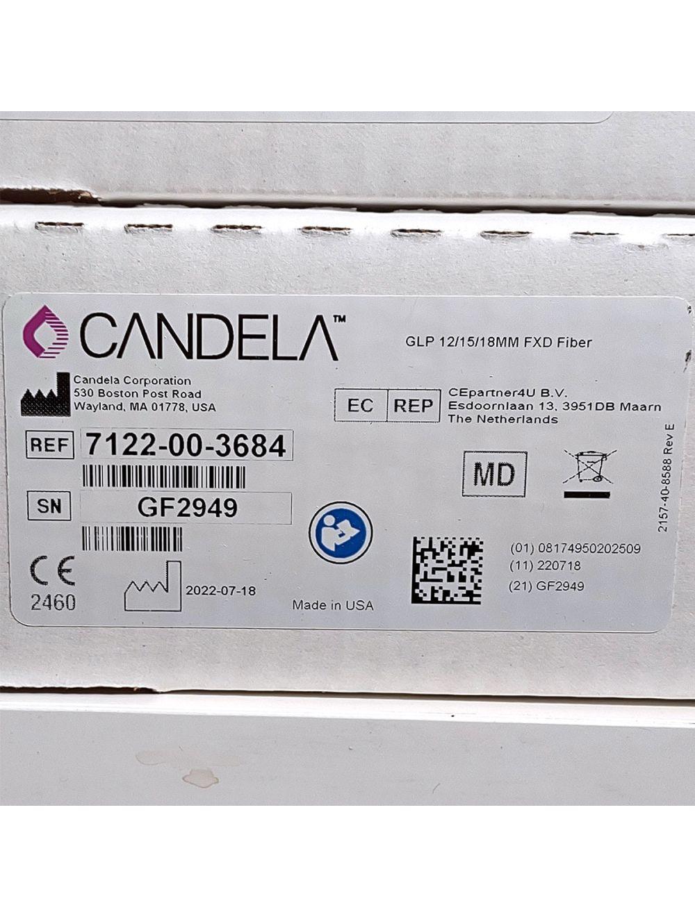 Candela GentleLase Plus Fiber Assembly 12/15/18mm Factory NEW 7122-00-3684 (GF2949) Candela