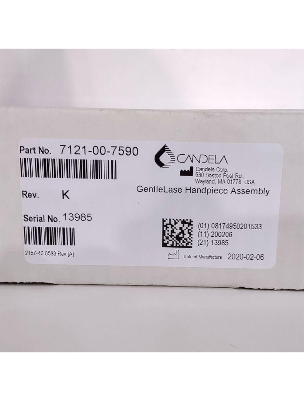 Candela GentleLase Plus Handpiece Assembly No Fiber Factory NEW 7121-00-7590 (13985) Candela