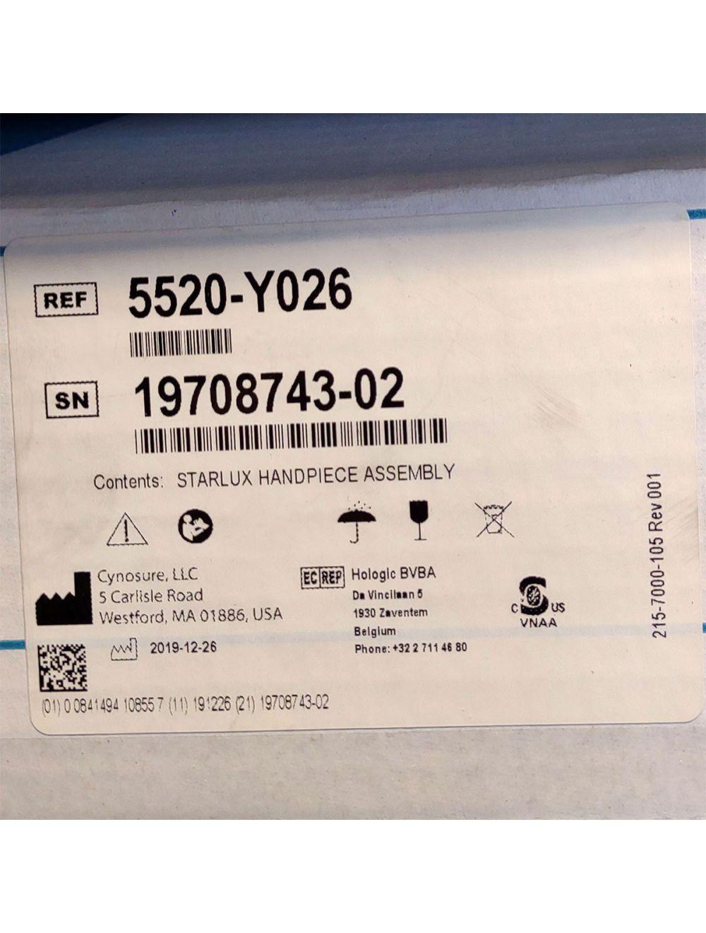 Palomar StarLux LuxY 500 Handpiece Cynosure Factory Refurbished (0 Shots) 19708743-02 Palomar