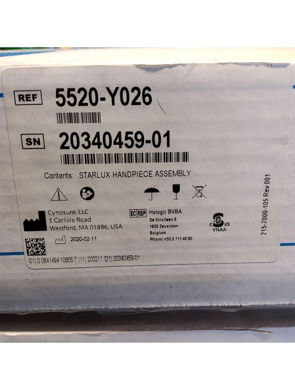 Palomar StarLux LuxY 500 Handpiece Cynosure Factory Refurbished (0 Shots) 20340459-01 Palomar