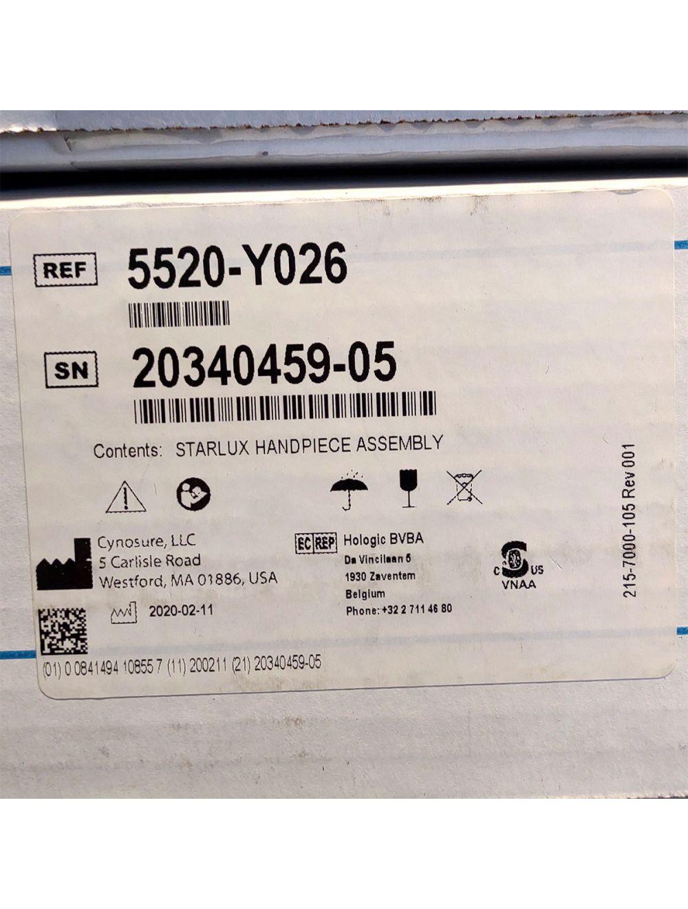 Palomar StarLux LuxY 500 Handpiece Cynosure Factory Refurbished (0 Shots) 20340459-05 Palomar