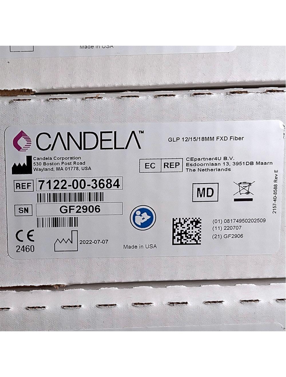Candela GentleLase Plus Fiber Assembly 12/15/18mm Factory NEW 7122-00-3684 (GF2906) Candela