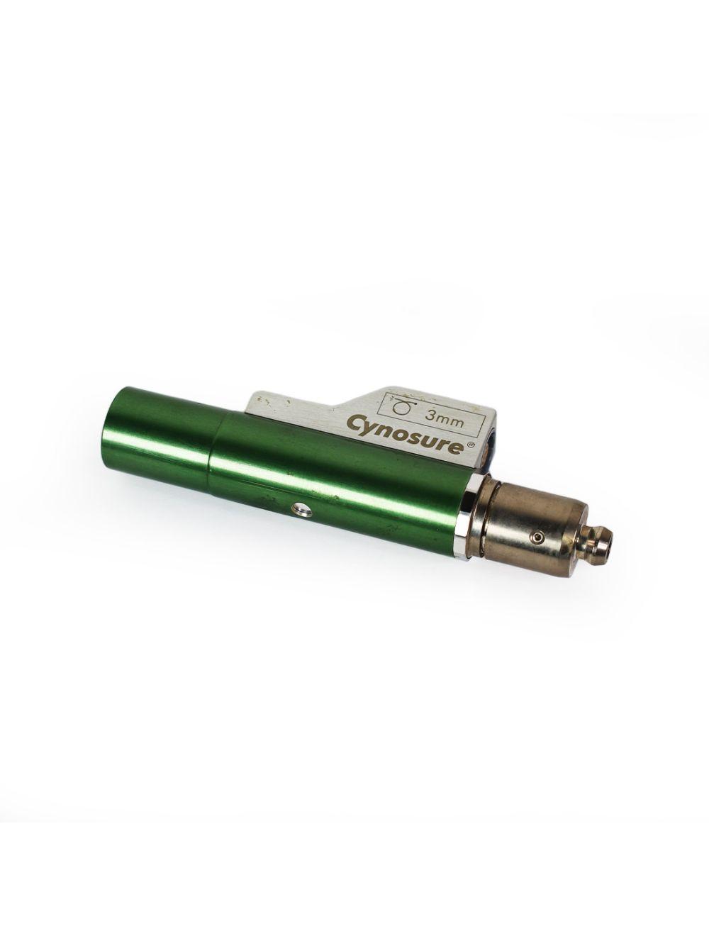 Cynosure Apogee MPX Laser 3mm Handpiece Optic Cartridge Green Pulsed Dye Part Cynosure