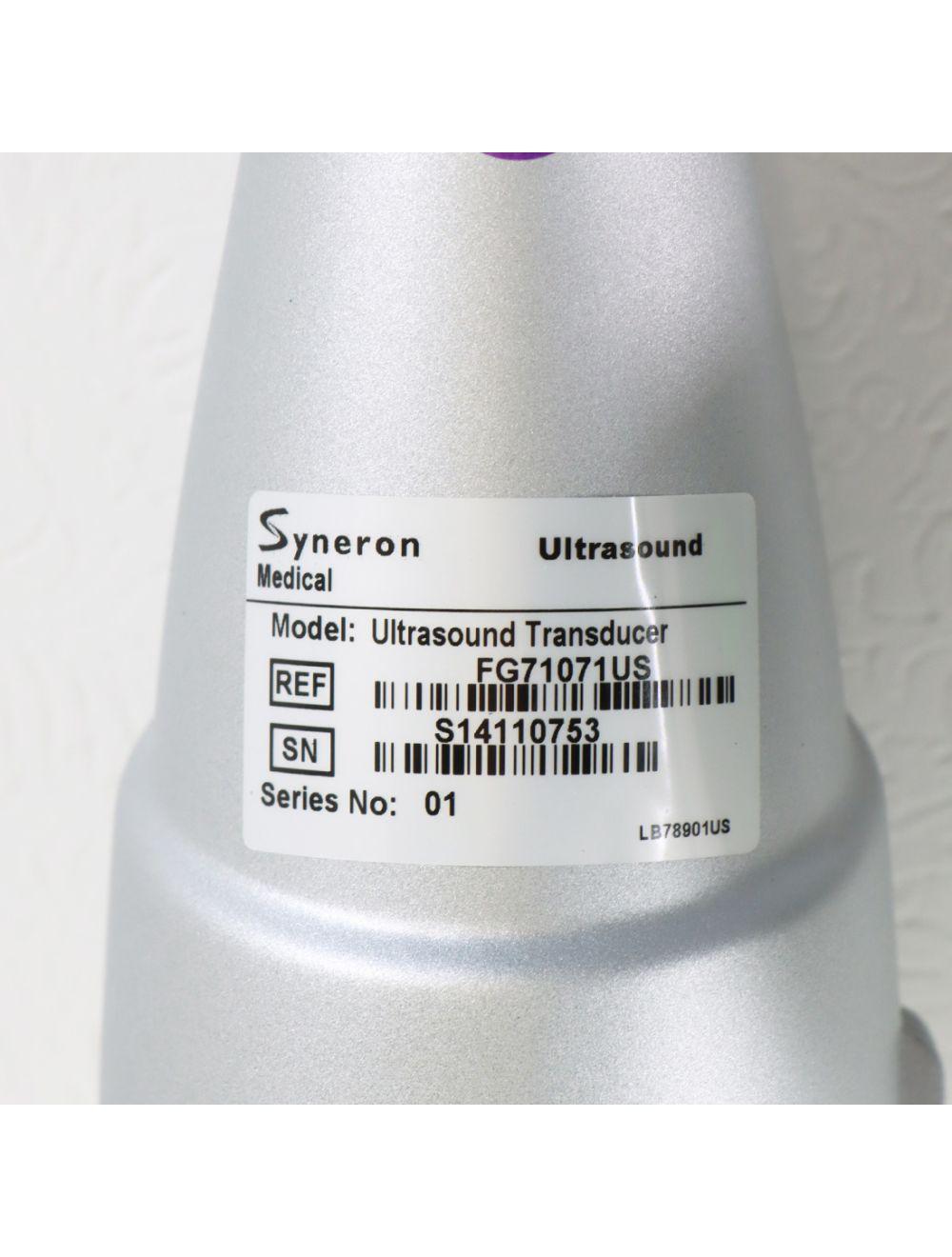 Syneron Ultrasound Transducer UltraShape Handpiece FG71071US Candela
