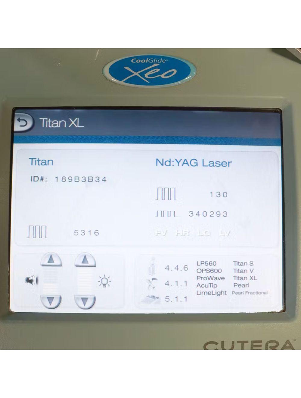 Cutera Xeo TitanXL Handpiece Long Wave IPL Titan XL Skin Tightening Treatments Cutera