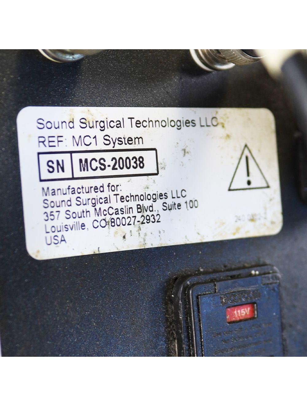 2003 Sound Surgical Vaser Shape MC1 Ultrasound Body Massage Cavitation Diathermy Solta Medical