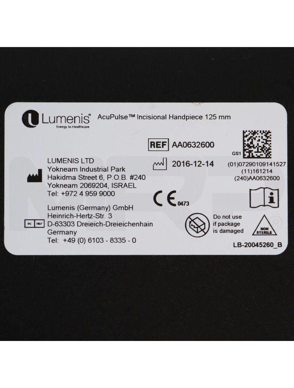 Lumenis AcuPulse Incisional Handpiece F-125 125mm Set AA0632600 Lumenis