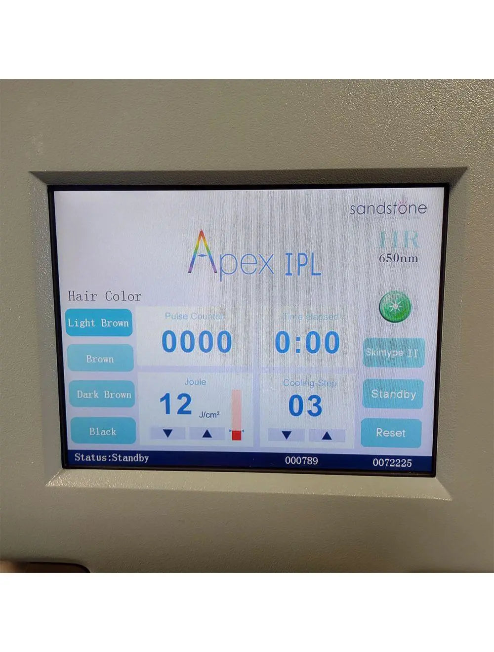 2012 Ellman SandStone Apex HR AR VR IPL Hair Acne Vascular Laser System Sol International Medical