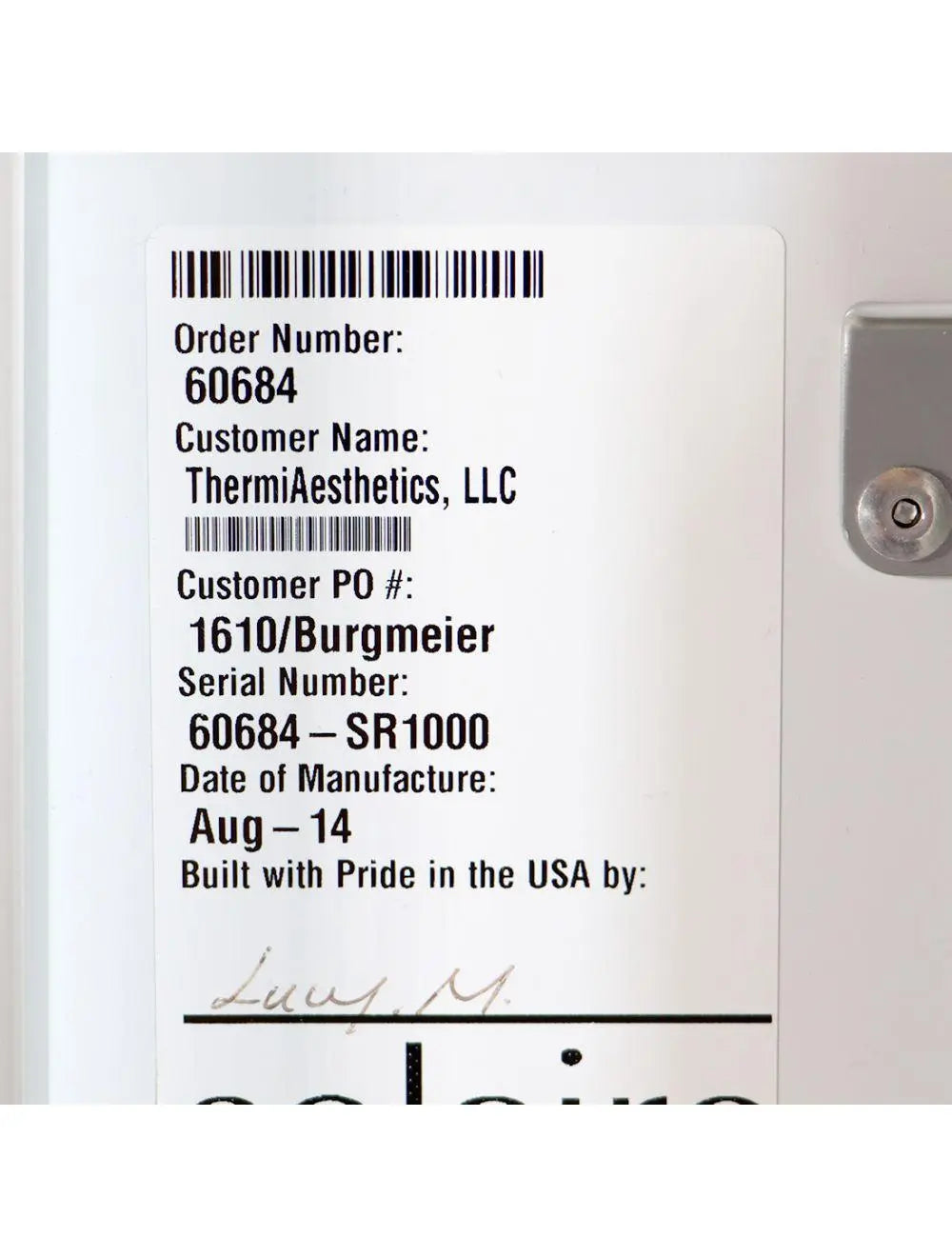 2014 ThermiAesthetics ThermiRF ThermiSmooth Skin Tightening Wrinkles Thermi RF Sol International Medical