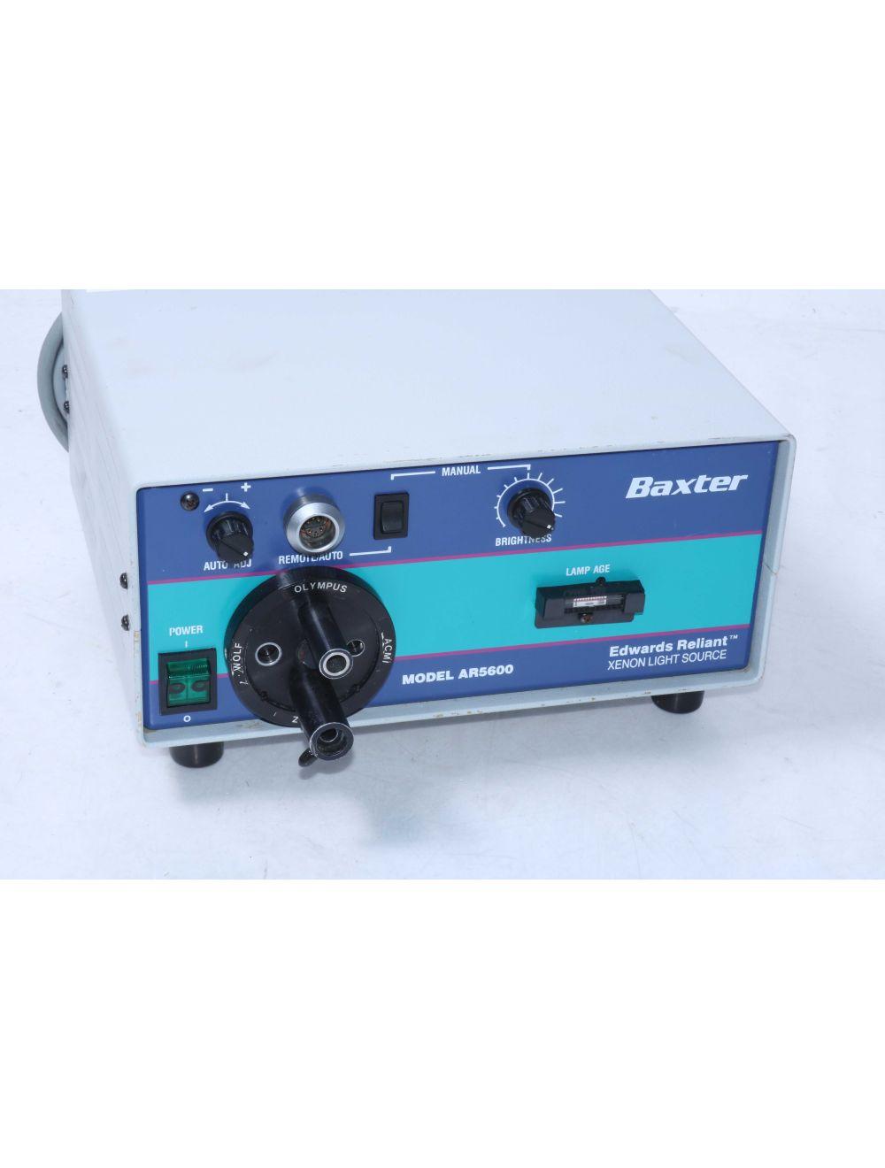 Baxter Edwards Reliant AR5600 Xenon Surgical Lamp Endoscopy Light Source Parts Sol International Medical