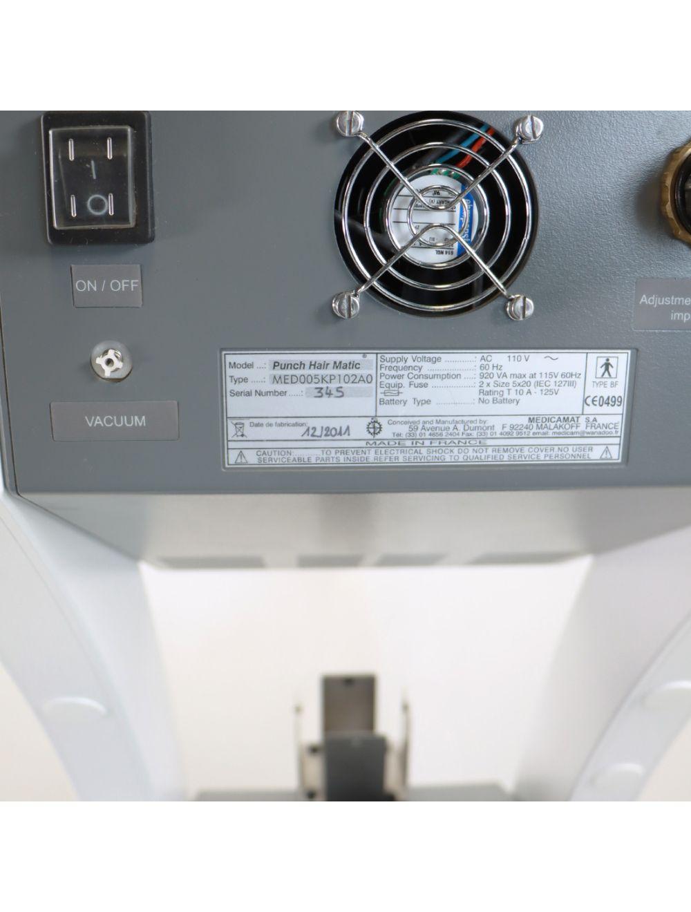2011 NeoGraft Medicamat Automated Hair Restoration Punch Hair Matic Workstation Sol International Medical