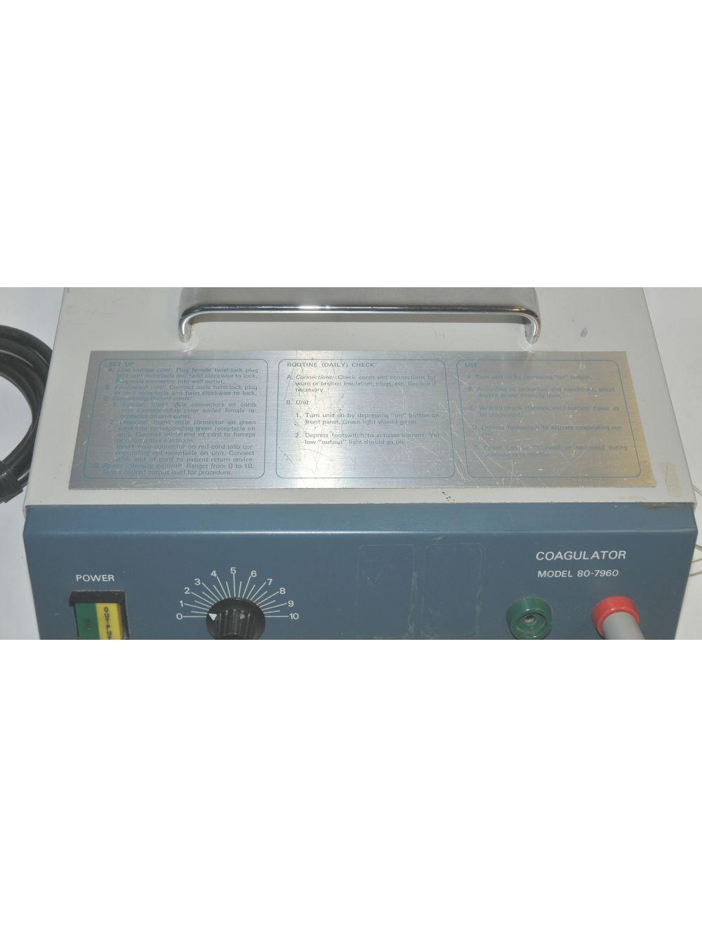 Cameron Miller Coagulator Model 80-7960 Surgical Electrosurgical Generator Parts Sol International Medical