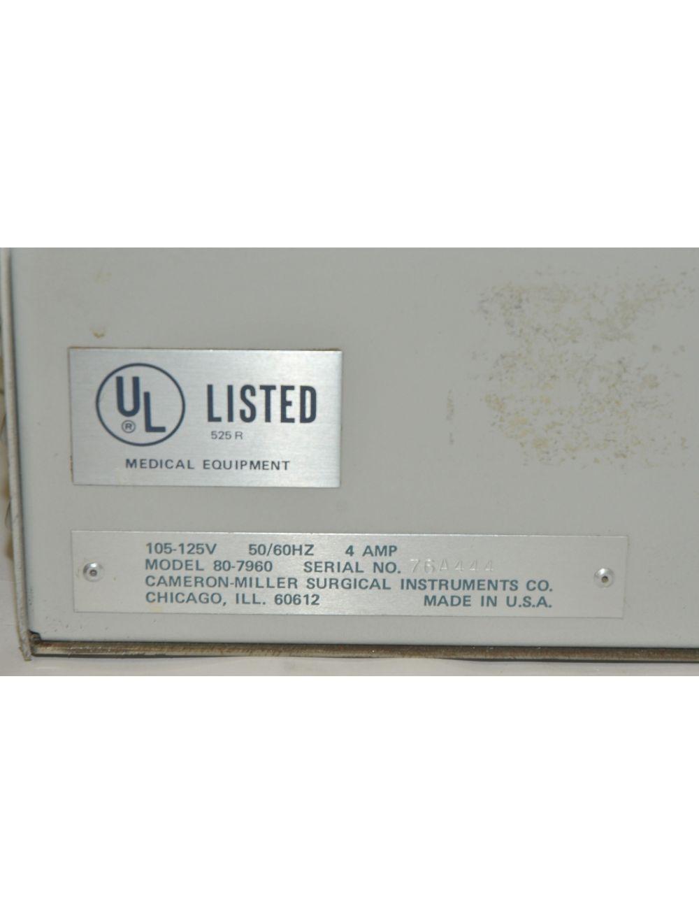 Cameron Miller Coagulator Model 80-7960 Surgical Electrosurgical Generator Parts Sol International Medical